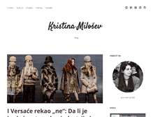 Tablet Screenshot of kristinamilosev.com